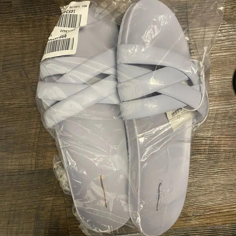 J. Crew Factory Crisscross slide sandals
